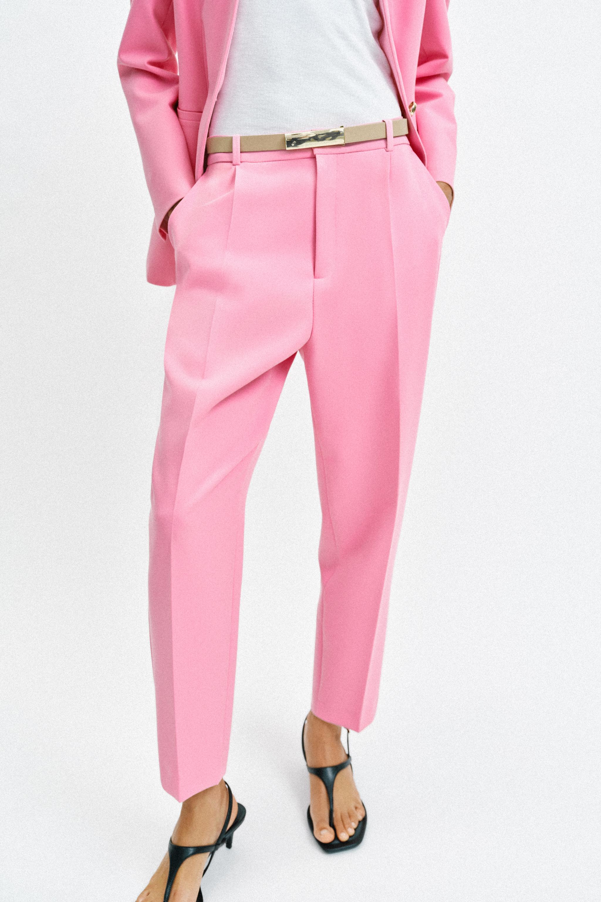 BELTED ANKLE PANTS